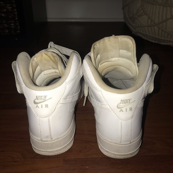 NIKE AIR FORCE 1 White High Top - Picture 4 of 5